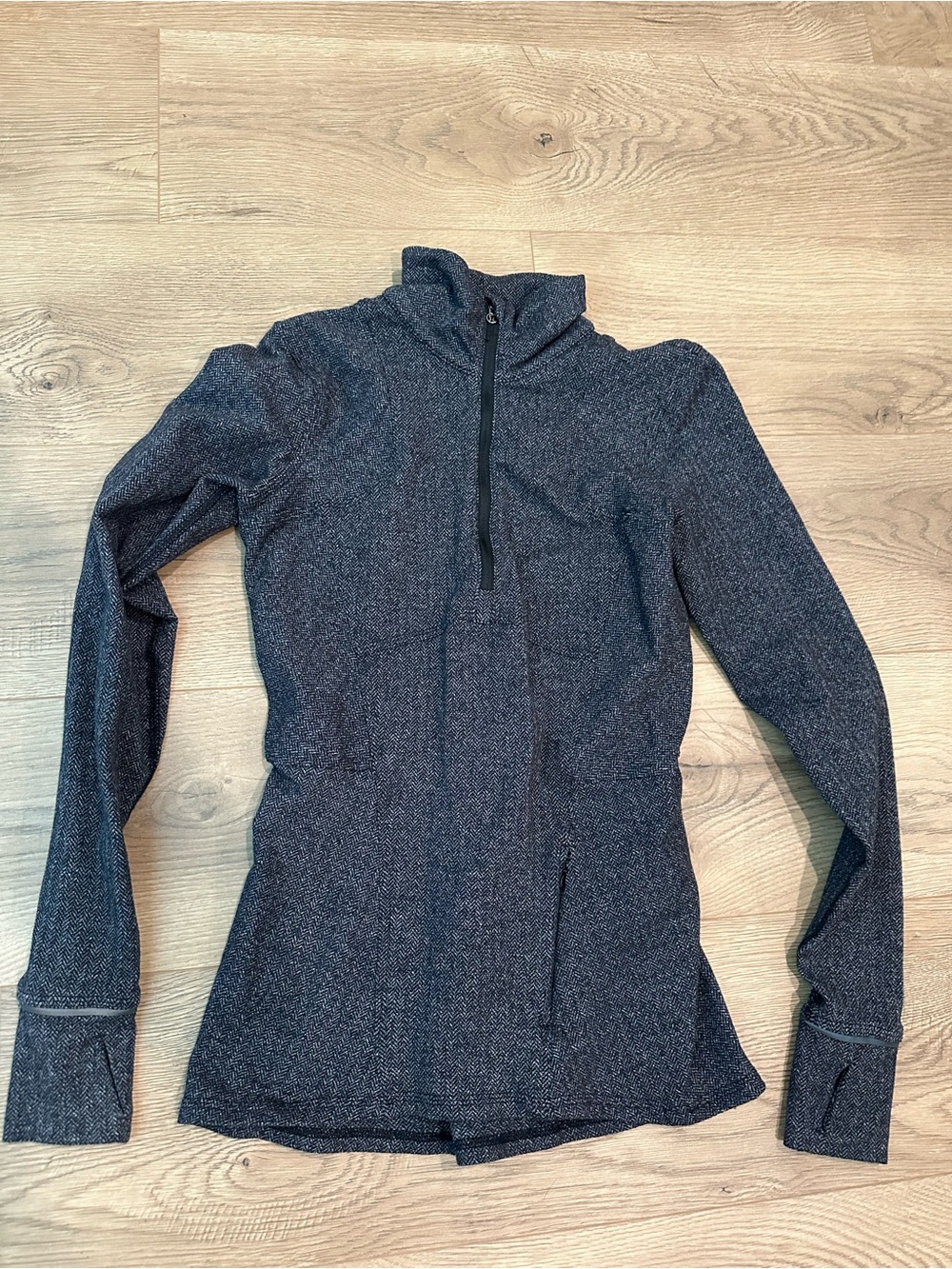 lululemon athletica Heathered Charcoal Half-Zip Jacket